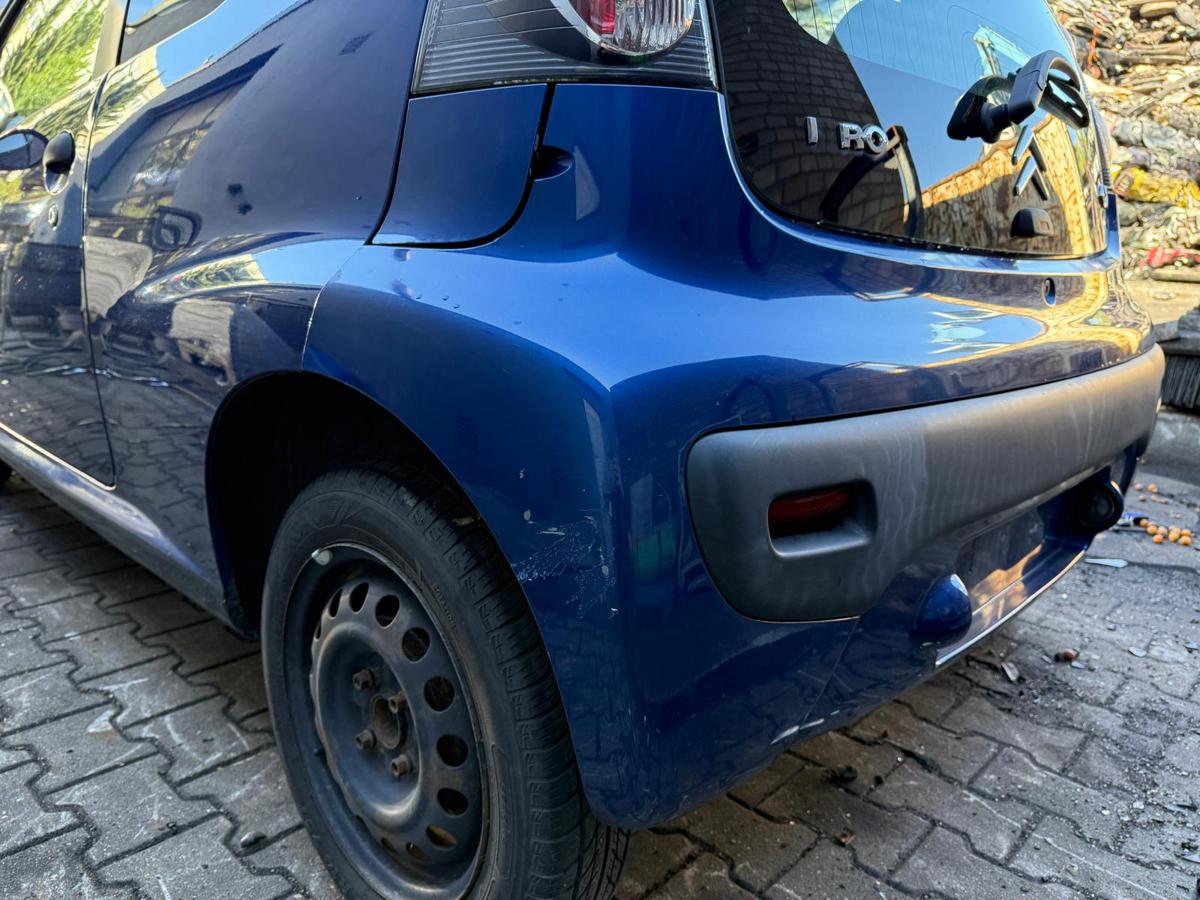 Citroen C1 original Stoßstange Stoßfänger hinten KNR Bleu Damas BJ08